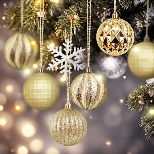 24pcs Shatterproof Christmas Balls Decor Set