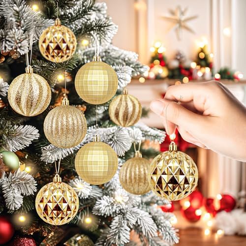 24pcs Shatterproof Christmas Balls Decor Set