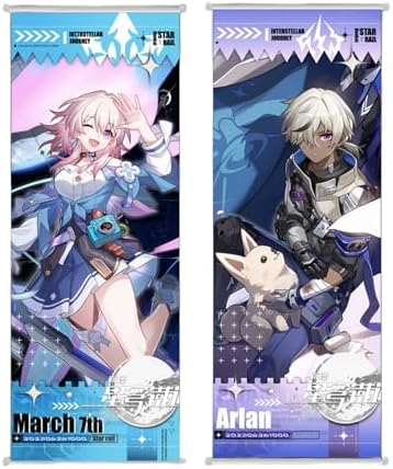 March 7th Arlan Star Rail Hanging Poster Scroll Art Decor