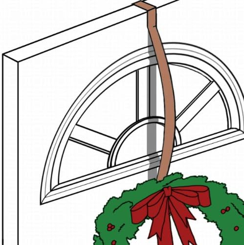 Haute Decor HighProfile Curved Wreath Hanger - Matte Black