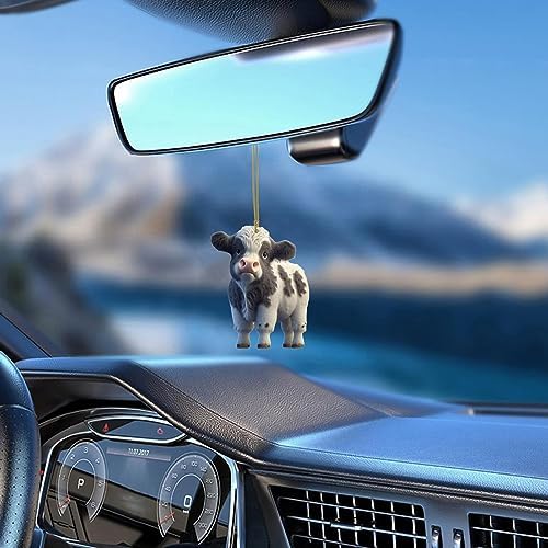 Cute Cartoon Cow Car Pendant Hanging Ornament