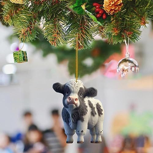 Cute Cartoon Cow Car Pendant Hanging Ornament