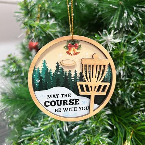 Disc Golf Christmas Ornament for Holiday Decor