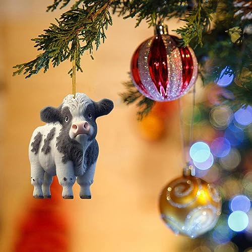 Cute Cartoon Cow Car Pendant Hanging Ornament