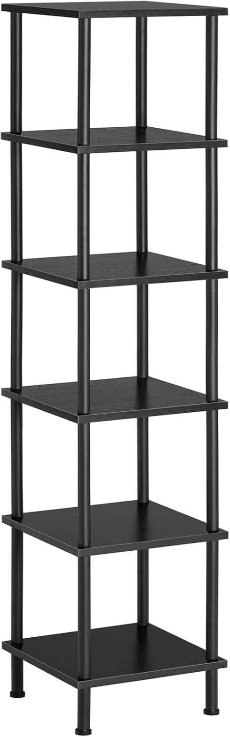 HOOBRO 6-Tier Corner Shelf Black BK55CJ01