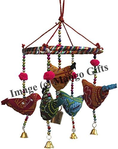 Mango Gifts Handmade Totabird Bell Swing Decorative Hanging