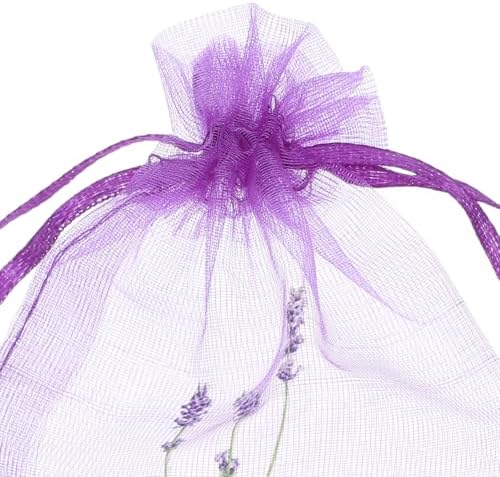 LUOZZY 20pc Lavender Pattern Sachet Bags for DIY