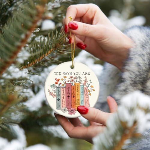 Christian Faith Ceramic Hanging Ornament 2025