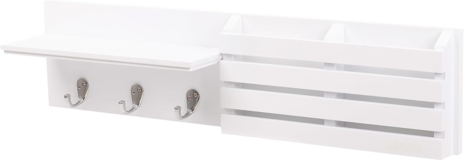 Kiera Grace Sydney Floating Shelf 24 Inch White 1 Pack
