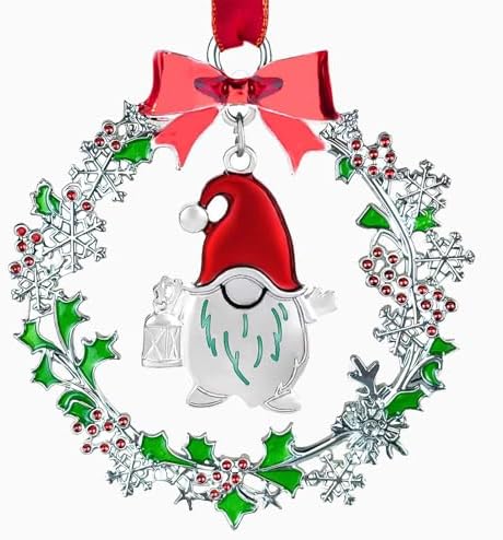 2025 Christmas Ornament Handcrafted Metal Wreath