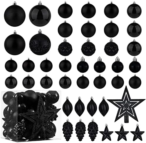 CristBest 43pcs Shatterproof Christmas Ornaments
