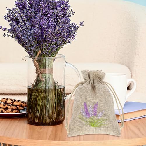 10pcs Reusable Linen Scented Sachet Bags for Home Decor