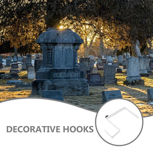 Alipis Iron Adjustable Headstone Wreath Hanger