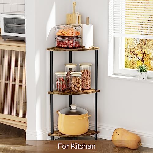 Sriwatan 3-Tier Corner Shelf Stand for Small Space