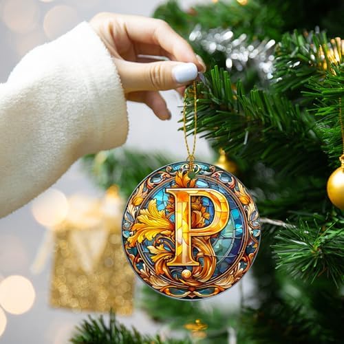 26 Letters Christmas Tree Letter Decorations Pendant