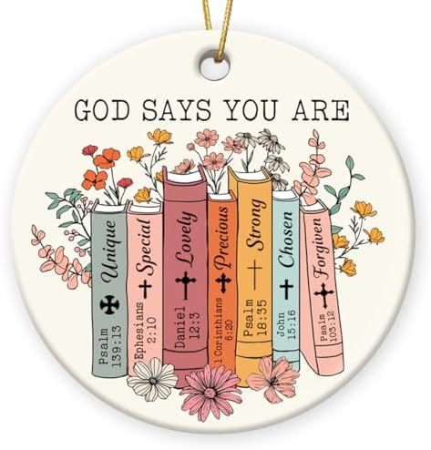 Christian Faith Ceramic Hanging Ornament 2025