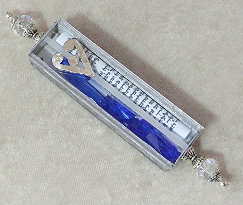 Handmade Wedding Glass Shards Mezuzah Ornament