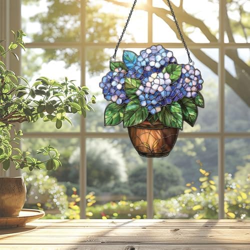 Widoteo Hydrangea Flower Hanging Ornament
