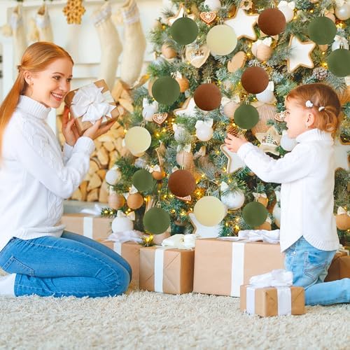 30 Pcs 24 Inches Velvet Christmas Balls Set
