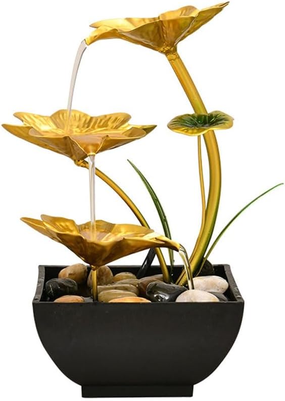 Elegant Tabletop Fountain with Water Flow