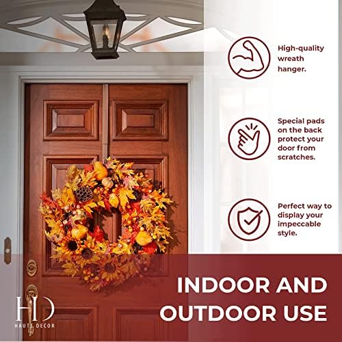 Haute Decor Adjustable Wreath Hanger - 20 Lb Capacity 1
