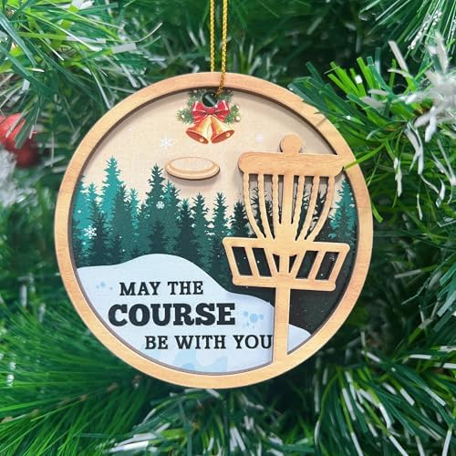 Disc Golf Christmas Ornament for Holiday Decor