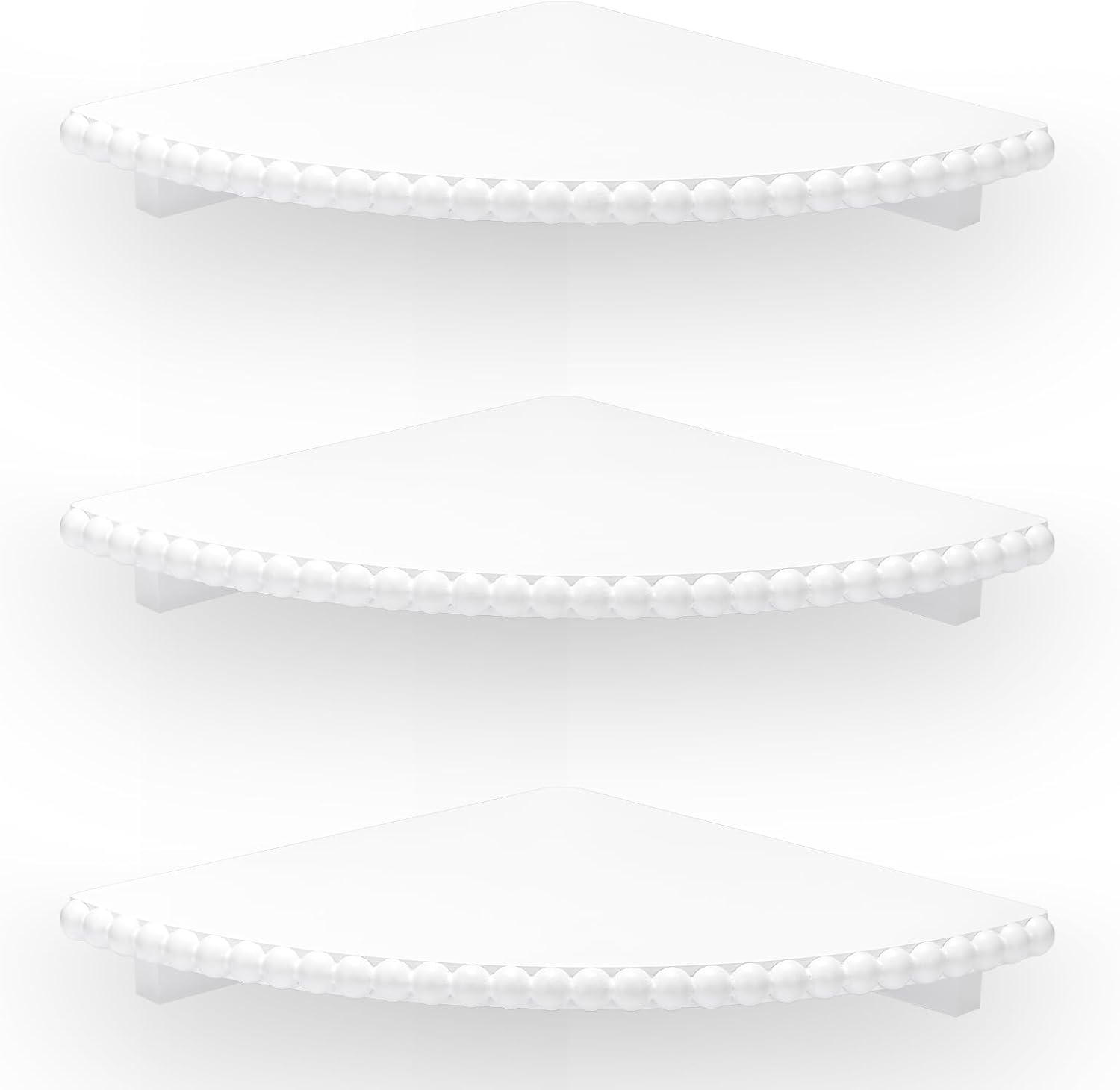 Lampaggio Corner Floating Shelves 3 Pack Wood