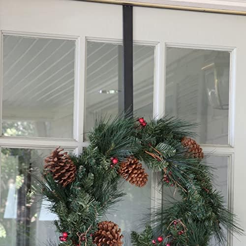 Haute Decor 2-Pack Adjustable Wreath Hanger Hook - Matte Black
