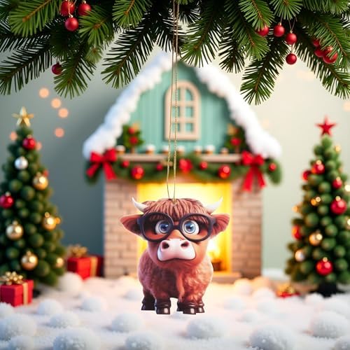 Galyacht Cartoon Cow Hanging Ornament