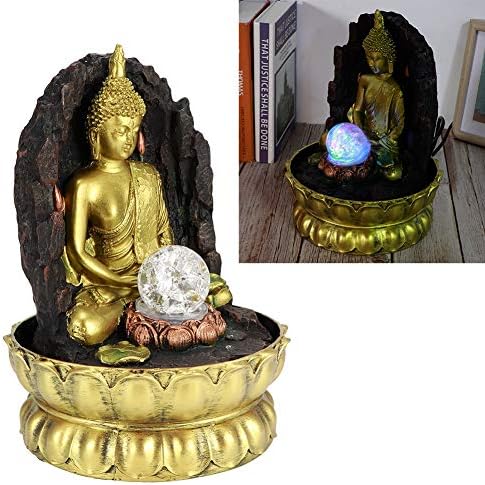 CHICIRIS Water Fountain Ornament with LED Light