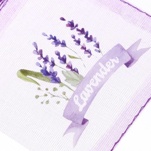 LUOZZY 20pcs Lavender Sachet Bags Purple Drawstring