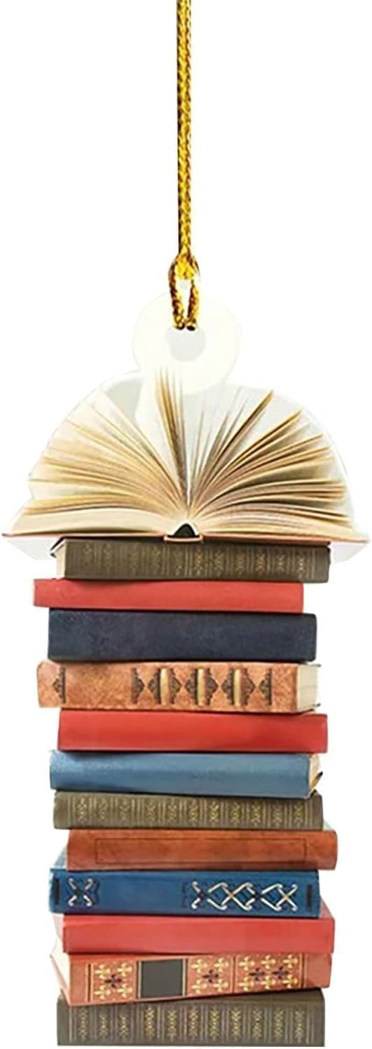 Book Shaped Christmas Tree Ornament for Book Lovers
