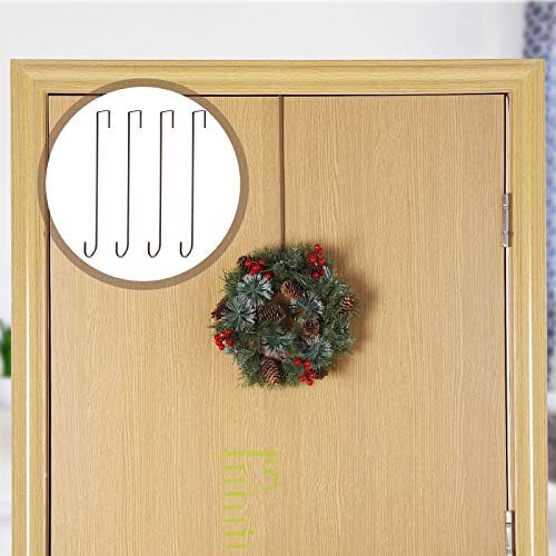 Hotop 15 Inch Door Wreath Hanger Hook Set