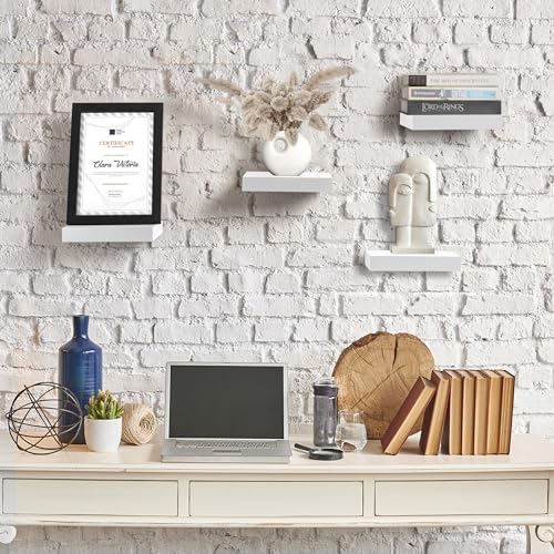 Sorbus 4 Square Floating Shelves for Wall Decor
