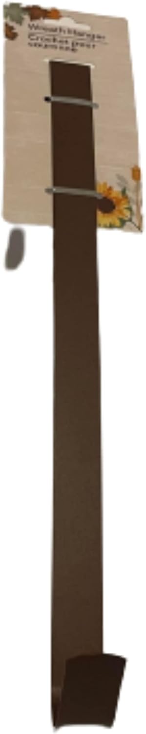 MIJ Durable Brown Metal Wreath Hanger 1pcs Set