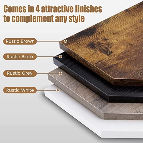 Set of 4 Classic Black Floating Corner Shelves