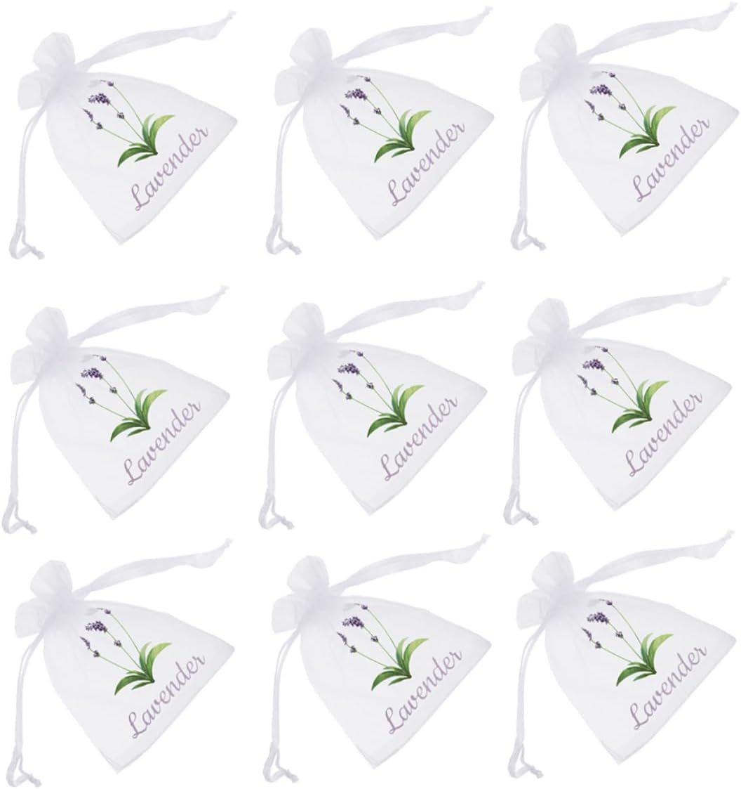 PRETYZOOM 50pcs Organza Drawstring Pouches for Dried Flowers Spices
