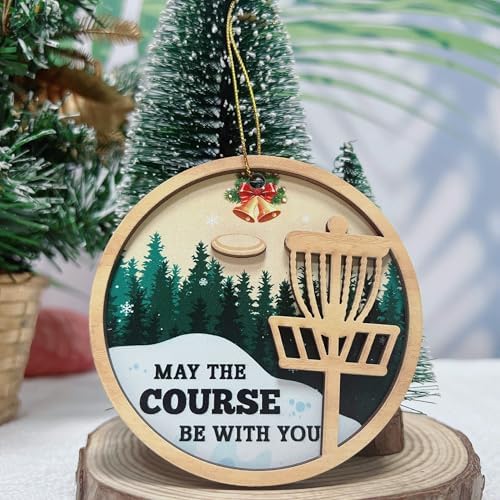 Disc Golf Christmas Ornament for Holiday Decor