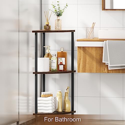 Sriwatan 3-Tier Corner Shelf Stand for Small Space