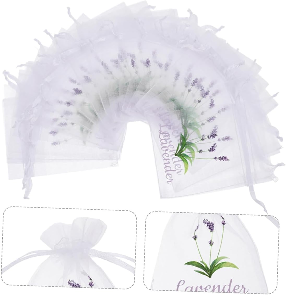 Healifty 50pcs Lavender Spice Sachet Bags
