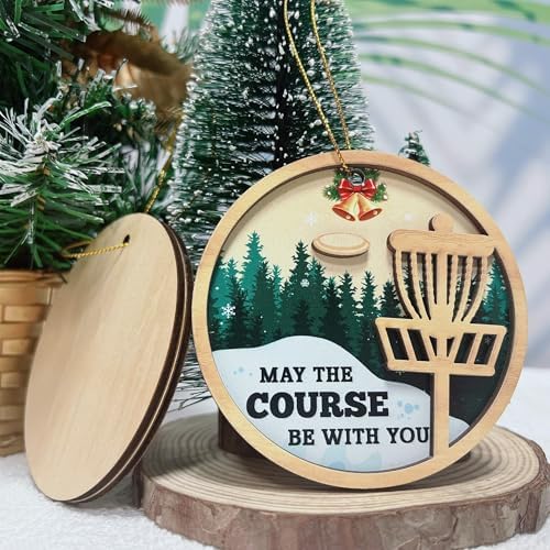 Disc Golf Christmas Ornament for Holiday Decor