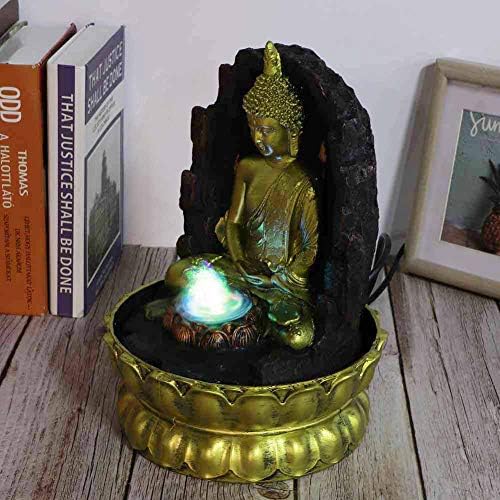 CHICIRIS Water Fountain Ornament with LED Light