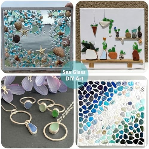 Sea Glass Stones - 29LB Blue Mixed Frosted Decor
