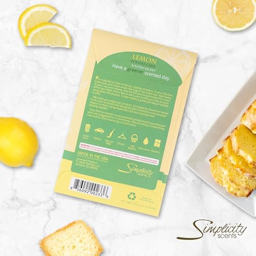 Lemon Poundcake Scented Sachets Pack of 3 Home Use