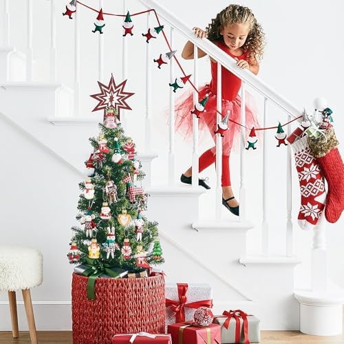 12PCS Glass Christmas Ornaments for Tree and Wreath