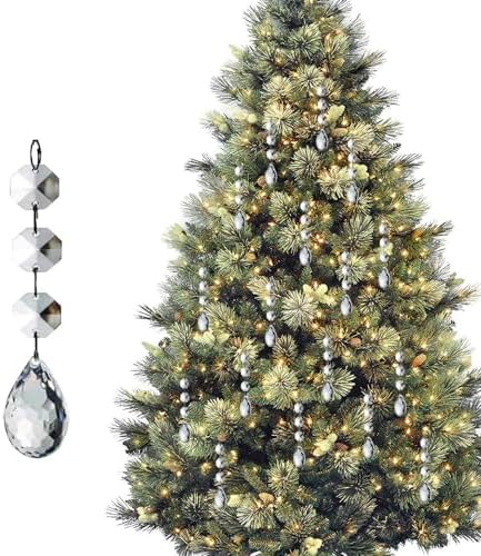 HOHIYA 30 Pcs Acrylic Crystal Ornaments for Christmas Tree
