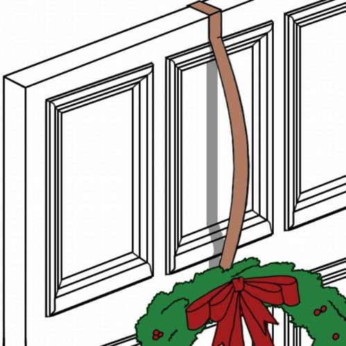 Haute Decor HighProfile Curved Wreath Hanger - Matte Black