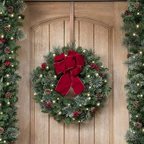 Haute Decor Adjustable Wreath Hanger Brushed Copper