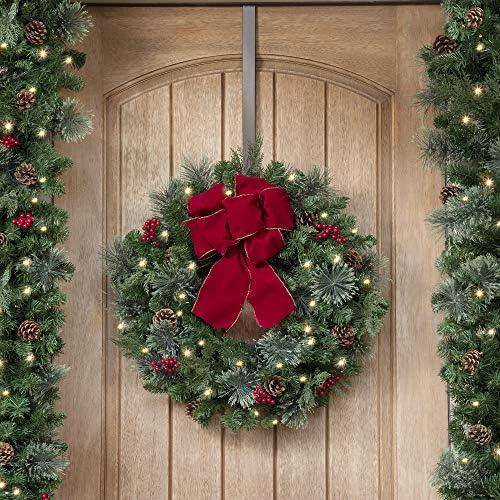 Haute Decor 2 Pack Adjustable Wreath Hanger - Matte Brown
