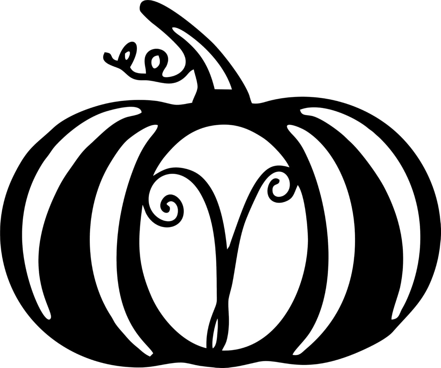 DistinctAndUnique Halloween Pumpkin Monogram Door Hanger - Transparent Red Acrylic